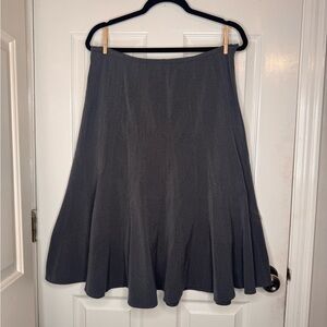 Larry Levine Dark Gray A-Line Skirt